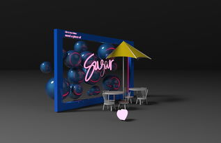 飲品店一角的沉浸式體驗(yàn) 多媒體設(shè)計(jì)點(diǎn)亮消費(fèi)空間